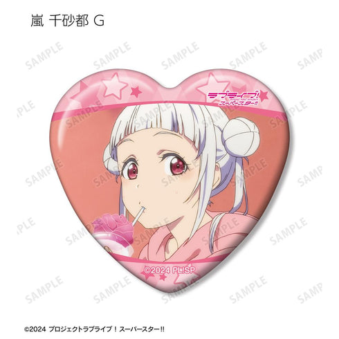 『ラブライブ!スーパースター!!』トレーディング 嵐 千砂都オンリー 場面写ハート型缶バッジ(単位/BOX)